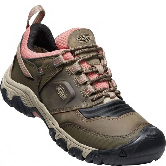 NEW KEEN women's ridge flex waterproof in timberwolf/ brick dust - Picture 1 of 3